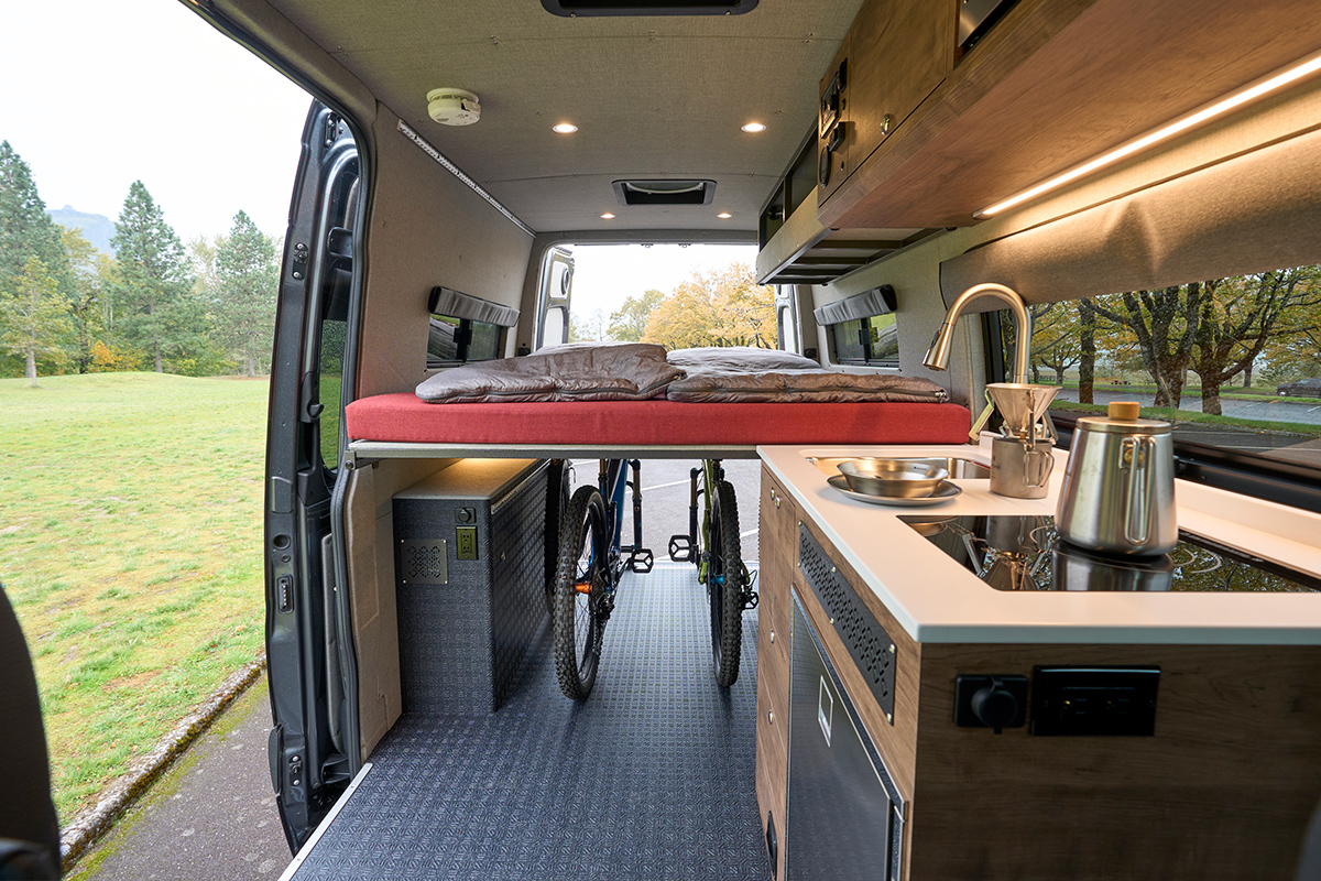 Uncomplicated by Outside Van is custom converted off road sprinter built in Portland Oregon