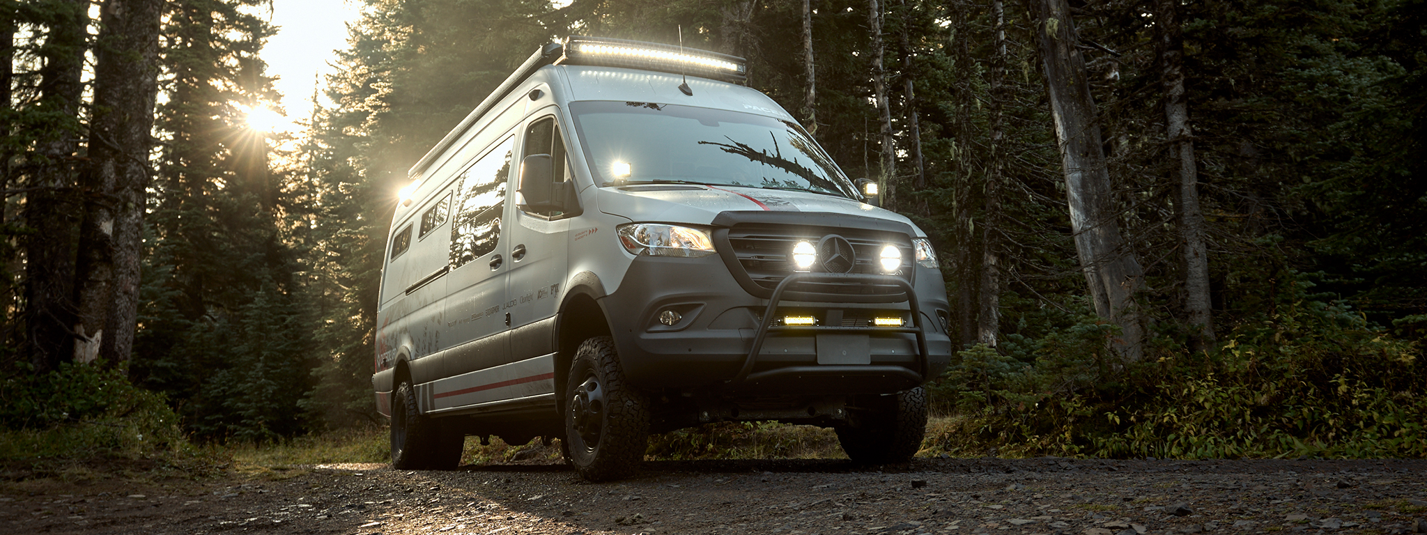 Pacer is a custom off road ready sprinter designed by outside van for trail running and ultramarathons